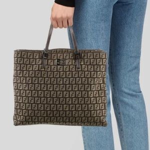 🦚HP🦚 Fendi Shopping Grande Zucchino Tote Bag